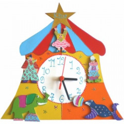 Horloge enfant personnalisée cirque