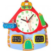 Horloge enfant personnalisée école