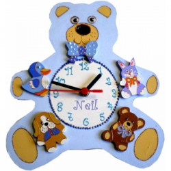 Horloge enfant personnalisée les doudous