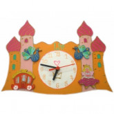 Horloge enfant personnalisée château princesse