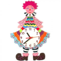 Horloge murale enfant clown Clafoutis