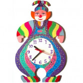 Horloge murale enfant clown Guy Mauve