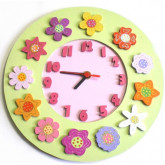 Horloge la ronde des fleurs