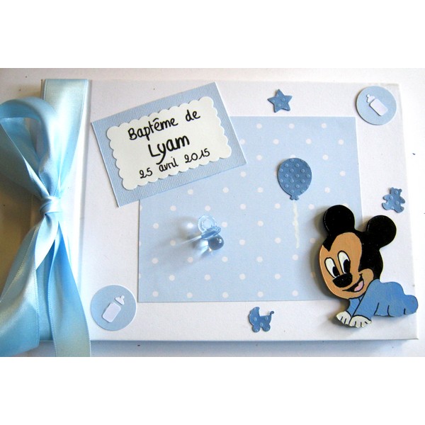 Couverture Bébé Personnalisée Mickey - Cadeau Naissance